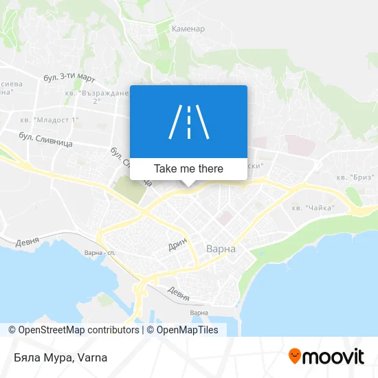 Карта Бяла Мура