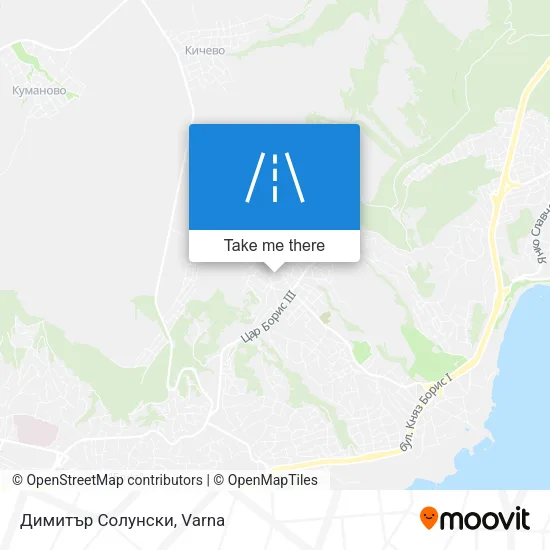 Карта Димитър Солунски