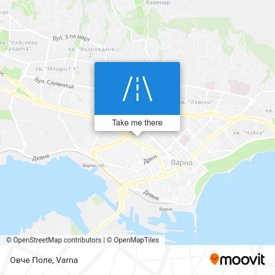 Карта Овче Поле