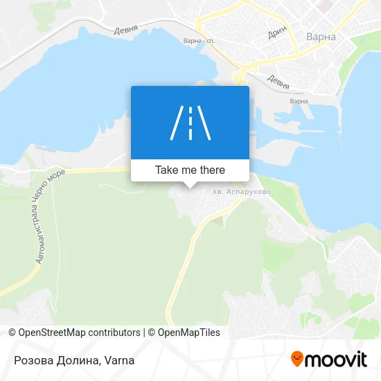 Карта Розова Долина