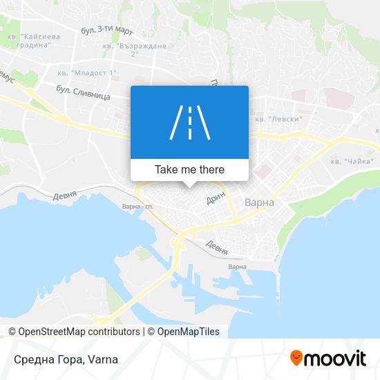 Средна Гора map