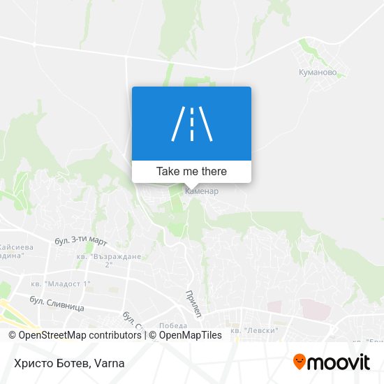 Христо Ботев map