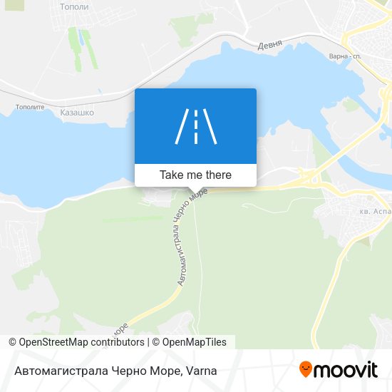 Автомагистрала Черно Море map