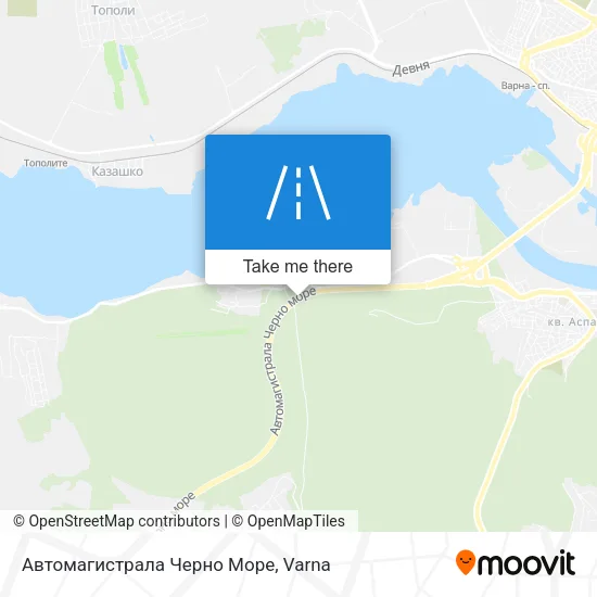 Автомагистрала Черно Море map