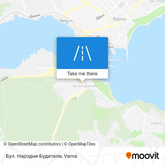Карта Бул. Народни Будители