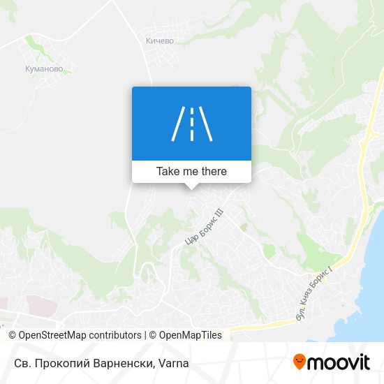 Св. Прокопий Варненски map