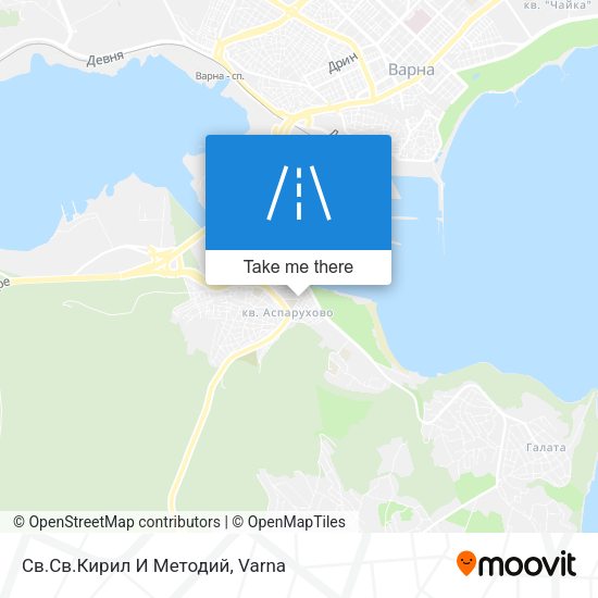 Св.Св.Кирил И Методий map