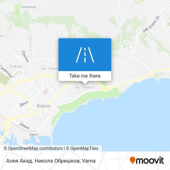 Алея Акад. Никола Обрешков map