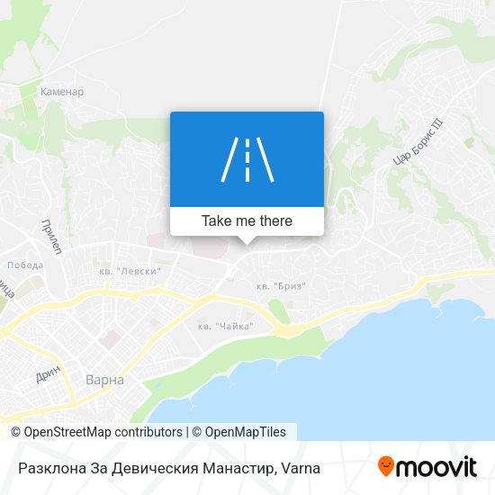 Разклона За Девическия Манастир map