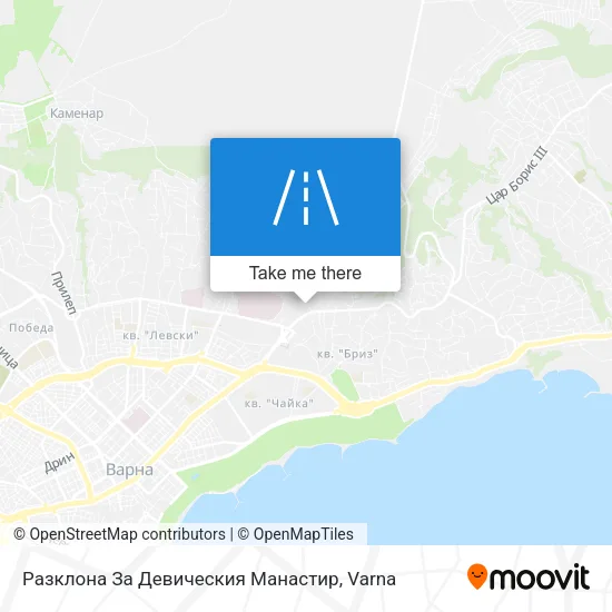 Карта Разклона За Девическия Манастир