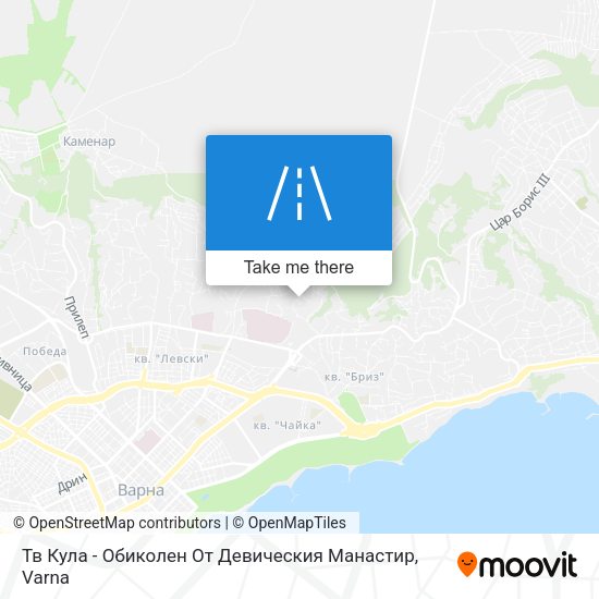 Карта Тв Кула - Обиколен От Девическия Манастир