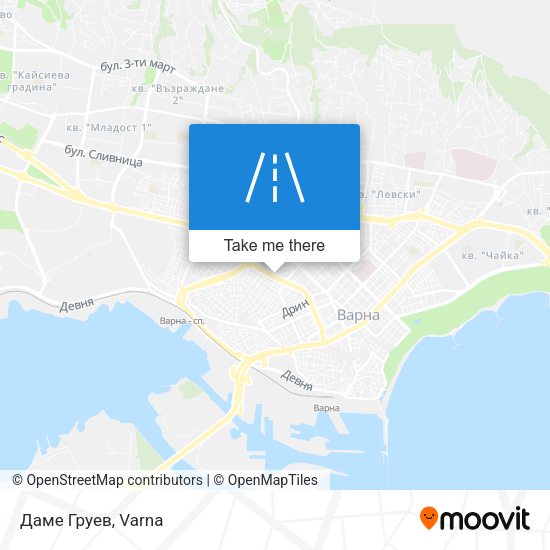 Дамe Груев map
