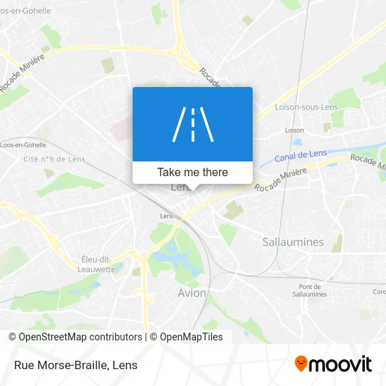 Rue Morse-Braille map