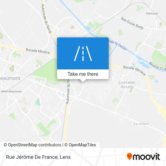Rue Jérôme De France map