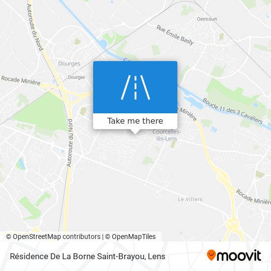 Résidence De La Borne Saint-Brayou map