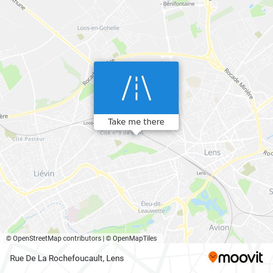 Mapa Rue De La Rochefoucault