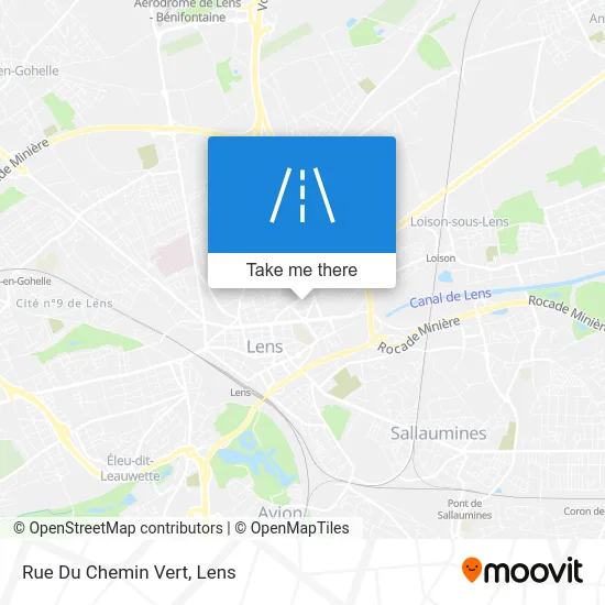 Rue Du Chemin Vert map