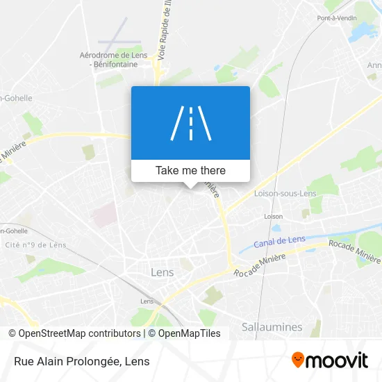 Rue Alain Prolongée map