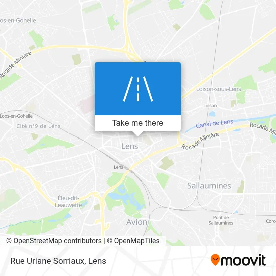 Rue Uriane Sorriaux map