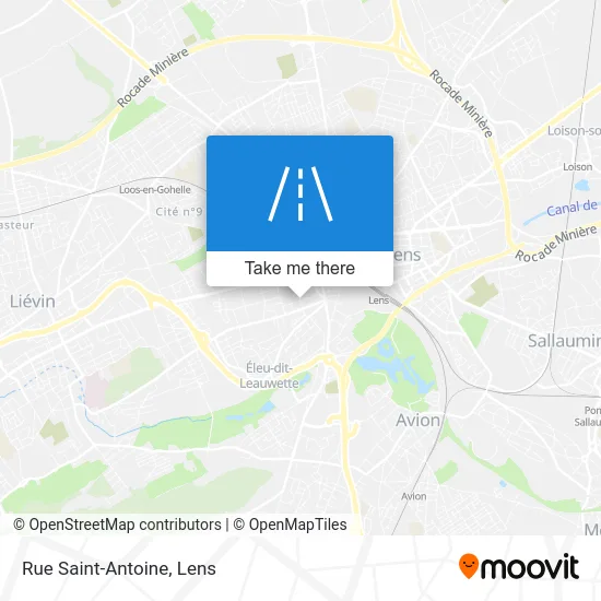 Rue Saint-Antoine map