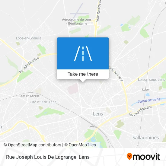 Rue Joseph Louis De Lagrange map