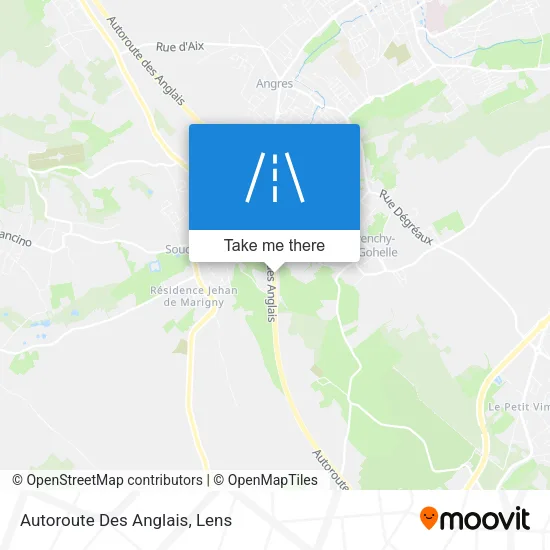 Autoroute Des Anglais map