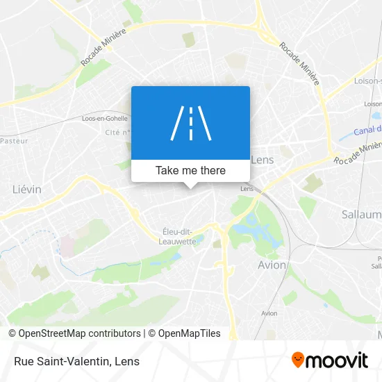 Mapa Rue Saint-Valentin