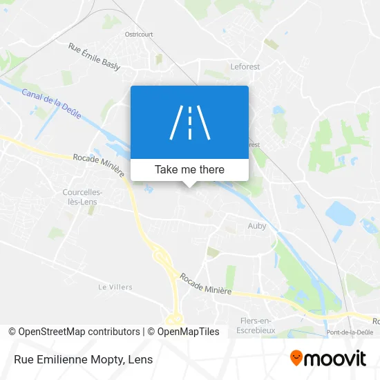 Rue Emilienne Mopty map