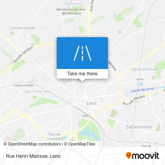 Rue Henri Matisse map