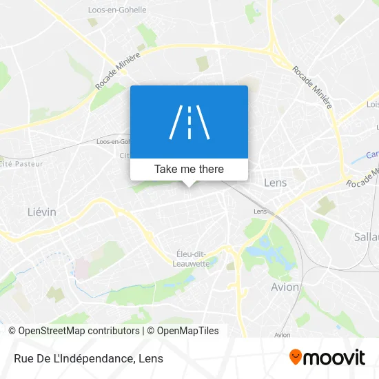 Rue De L'Indépendance map