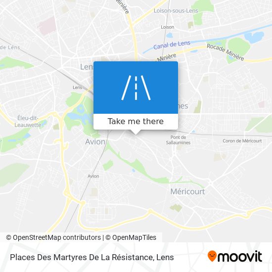 Places Des Martyres De La Résistance map