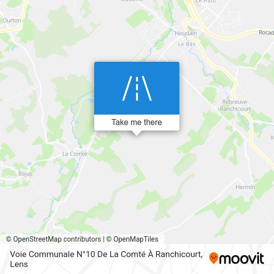 Voie Communale N°10 De La Comté À Ranchicourt map