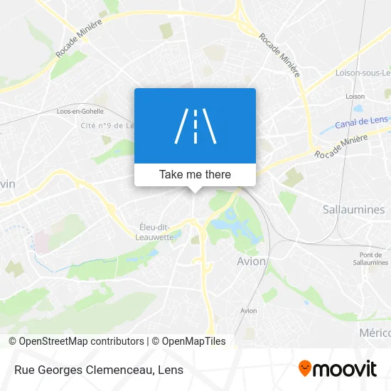 Rue Georges Clemenceau map