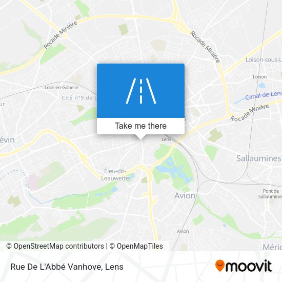 Rue De L'Abbé Vanhove map