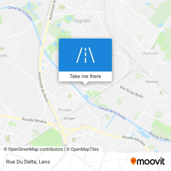 Mapa Rue Du Delta