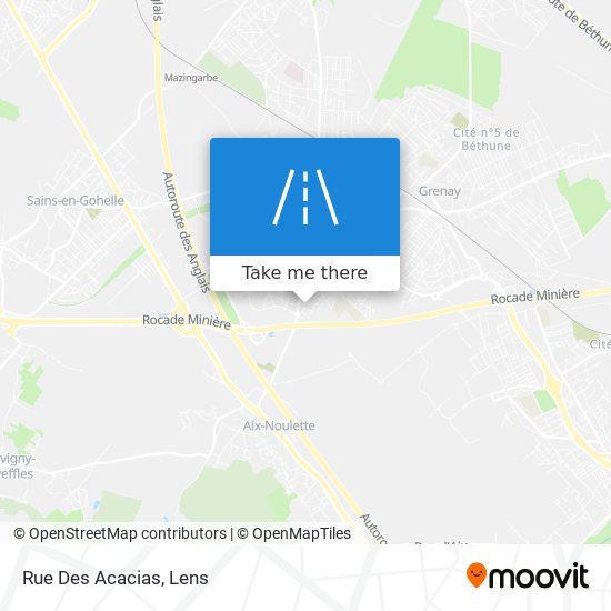 Mapa Rue Des Acacias