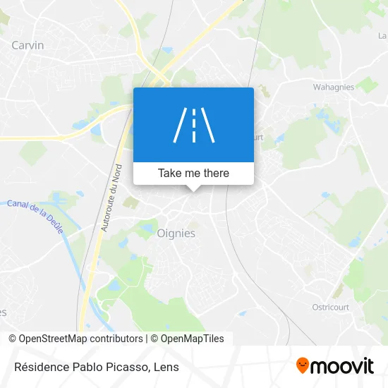 Résidence Pablo Picasso map