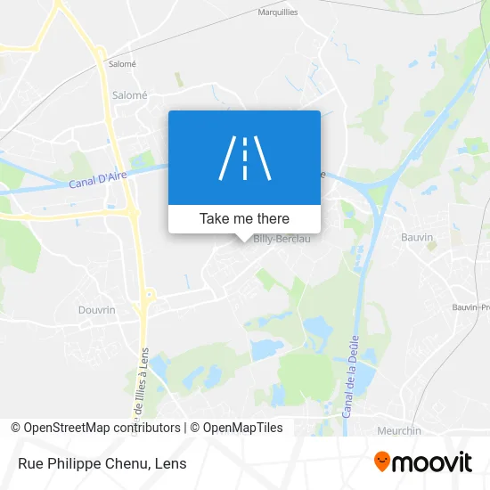 Rue Philippe Chenu map