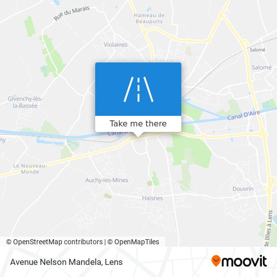 Avenue Nelson Mandela map