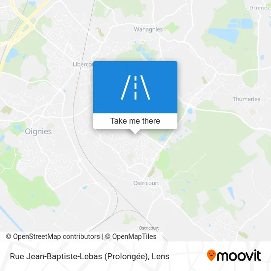 Rue Jean-Baptiste-Lebas (Prolongée) map