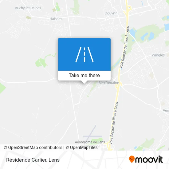 Résidence Carlier map