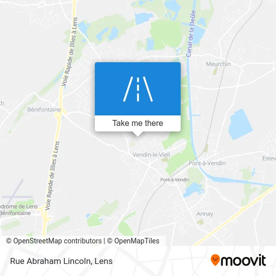 Rue Abraham Lincoln map