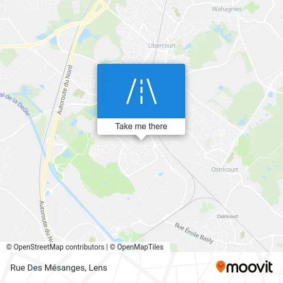 Rue Des Mésanges map