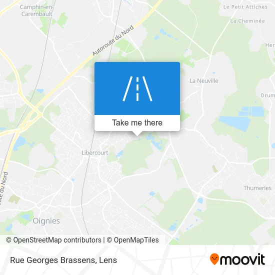 Rue Georges Brassens map