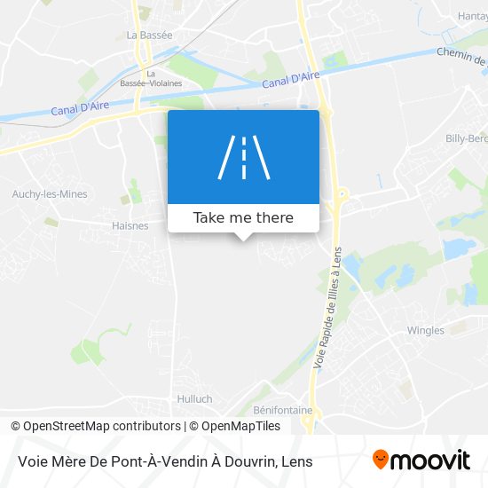 Voie Mère De Pont-À-Vendin À Douvrin map