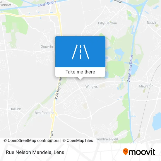 Rue Nelson Mandela map