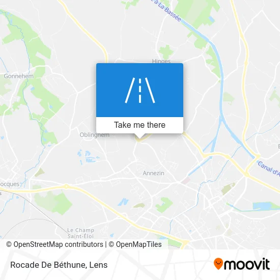 Rocade De Béthune map