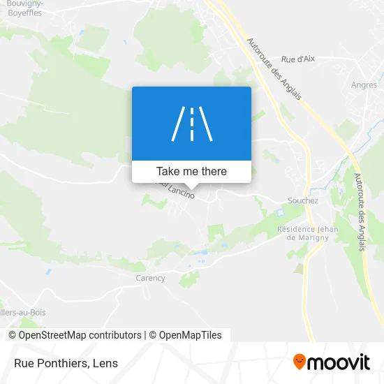 Rue Ponthiers map