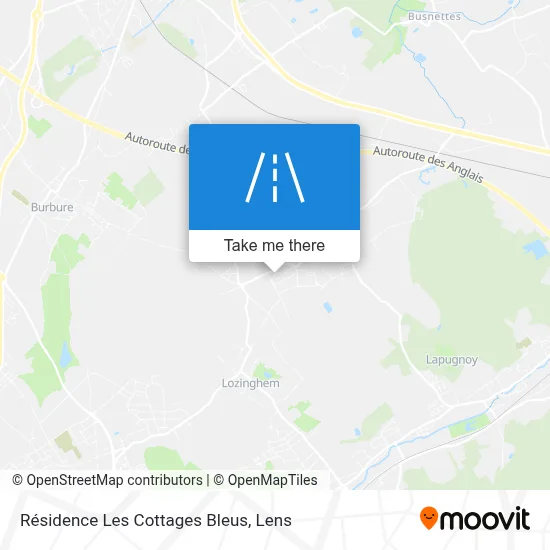 Résidence Les Cottages Bleus map