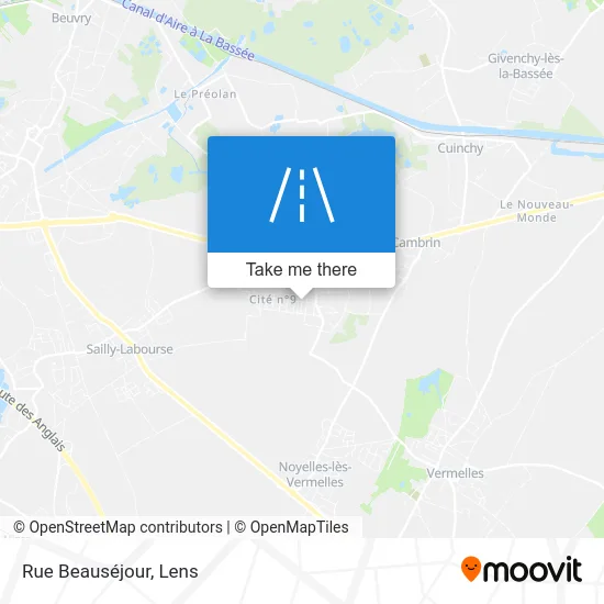 Rue Beauséjour map